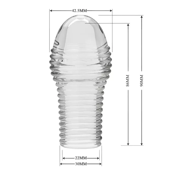 Pretty Love Hoytt - podaljšek za penis - prozoren