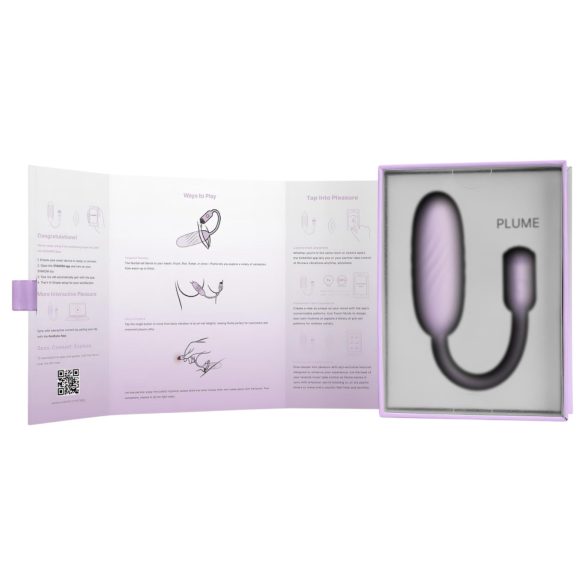 Svakom Plume - 2v1 vibracijsko jajce (vijolično)