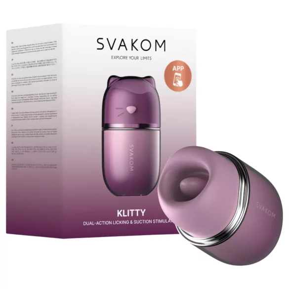 Svakom Klitty - lizalni vibrator (vijoličen)