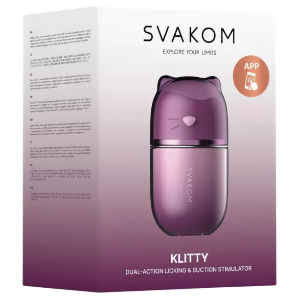 Svakom Klitty - lizalni vibrator (vijoličen)