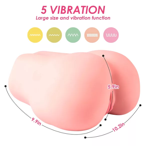Vibeconnect - aplikacija­-vodeni torzo masturbator za moške (naraven)