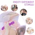 Sex HD Iris - vibrator za masažo z grelcem in 2 motorjema - vijoličen
