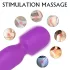 Sex HD Iris - vibrator za masažo z grelcem in 2 motorjema - vijoličen