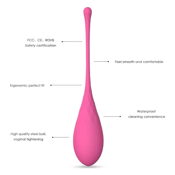 Sex HD Eggs - kegel kroglice komplet 6 kosov - roza