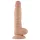 Lovetoy Real Extreme - dildo z vakuumsko osnovo - 21 cm - naravna barva