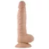 Lovetoy Real Extreme - dildo z vakuumsko osnovo - 21 cm - naravna barva