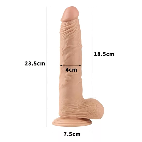 Lovetoy Real Extreme - dildo s priseskom - 24 cm