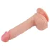 Lovetoy Nature Cock - realistični dildo s priseskom - 21 cm - natur