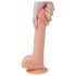 Lovetoy Nature Cock - realistični dildo s priseskom - 21 cm - natur