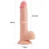 Lovetoy Nature Cock - realistični dildo s priseskom - 21 cm - natur
