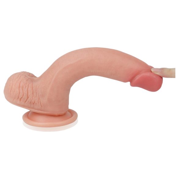Lovetoy Nature Cock - realistični dildo - dvoplastni - 20 cm - natur