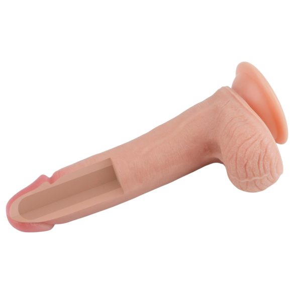 Lovetoy Nature Cock - realistični dildo - dvoplastni - 20 cm - natur