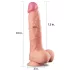 Lovetoy Nature Cock - realistični dildo z dvojnim slojem - 25 cm - naravno