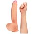 Lovetoy Nature Cock - realistični dildo z dvojnim slojem - 28 cm - kožna barva