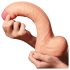 Lovetoy Nature Cock - realistični dildo z dvojnim slojem - 28 cm - kožna barva