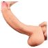 Lovetoy Nature Cock - realistični dildo z dvojnim slojem - 28 cm - kožna barva
