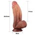 Lovetoy - realistični dildo z dvojnim slojem - 26 cm - naravna barva
