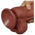 Lovetoy - realistični dildo z dvojnim slojem - 26 cm - naravna barva