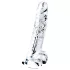 Lovetoy - dildo z vakuumsko prisedo - 19 cm - prozoren