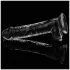 Lovetoy - dildo z vakuumsko prisedo - 19 cm - prozoren