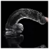 Lovetoy - dildo z vakuumsko prisedo - 19 cm - prozoren