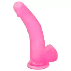   Lovetoy Jelly Studs - dildo z vakumskim podstavkom - 20 cm - roza