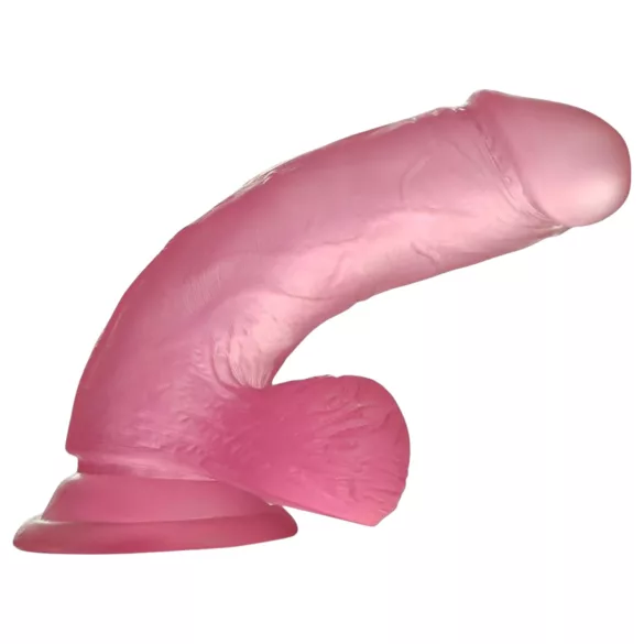 Lovetoy - dildo s priseskom - 15 cm - roza