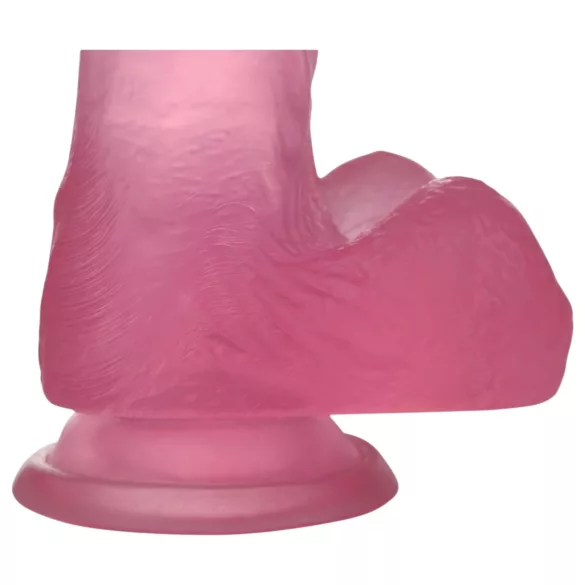 Lovetoy - dildo s priseskom - 15 cm - roza
