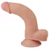 Lovetoy - dvoplastni dildo - realističen občutek - 21 cm naravna barva
