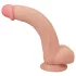 Lovetoy - dildo z dvema plastema - 23 cm - naravna barva