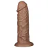 Lovetoy Chubby - realistični dildo z vakuumskim držalom - 25 cm - naravna barva