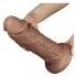 Lovetoy Chubby - realistični dildo z vakuumskim držalom - 25 cm - naravna barva