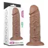 Lovetoy Chubby - realistični dildo z vakuumskim držalom - 25 cm - naravna barva