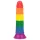 Lovetoy Prider - realistični dildo - 19 cm - mavrični