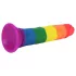 Lovetoy Prider - realistični dildo - 19 cm - mavrični