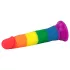 Lovetoy Prider - realistični dildo - 19 cm - mavrični
