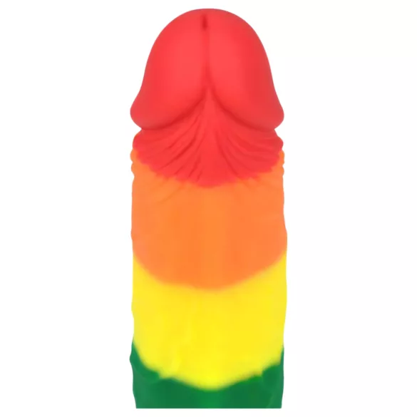 Lovetoy Prider - realistični dildo - 19 cm - mavrični