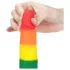 Lovetoy Prider - realistični dildo - 19 cm - mavrični
