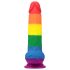 Lovetoy Prider - življenjski dildo z modi - 20cm (mavrica)