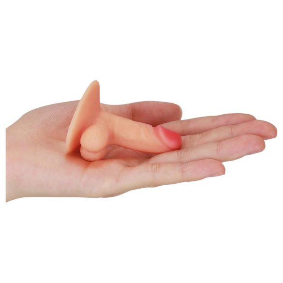 Lovetoy - mini dildo s priseskom - držalo za telefon - natur