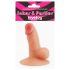 Lovetoy - mini dildo s priseskom - držalo za telefon - natur