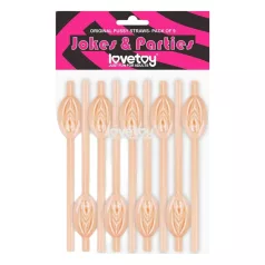 Lovetoy - slamica za pijanje v obliki vagine - naravna