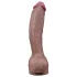 Lovetoy Nature Cock - realistični dildo - dvojna plast - 26 cm - nevtralna barva