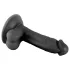Mr. Rude - realistični dildo s priseskom, moda - 17 cm - črn