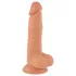 Mr. Rude - realistični dildo s priseskom - 19 cm - natur