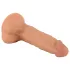 Mr. Rude - realistični dildo s priseskom - 19 cm - natur