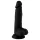 Mr. Rude - dildo z modrcem in testisi - realističen - 19 cm - črn