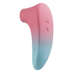   LOVENSE Tenera 2 - pametni vodoodporni stimulator klitorisa z zračnim valovanjem (modro-rožnata)