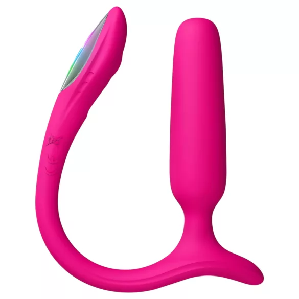 Lovense Lush Anal - aplikacijsko voden analni vibrator z LED-lučko - rožnat