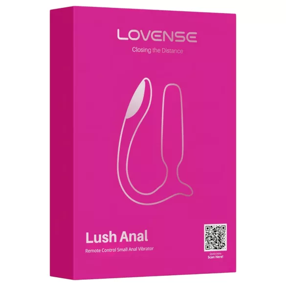 Lovense Lush Anal - aplikacijsko voden analni vibrator z LED-lučko - rožnat